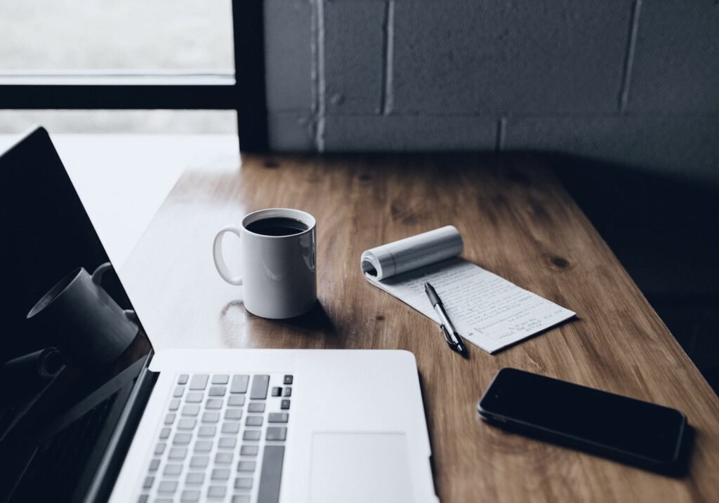 A small business owner workspace